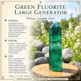 Gerador Grande de Fluorita Verde