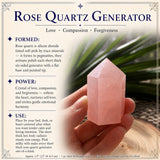 Générateur de quartz rose (court et épais)