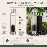 Tourmaline Gem Pod Water Bottle 💧