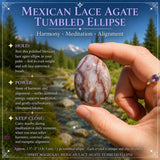 Piedra rodada Ágata encaje mexicana