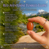 Piedra rodada aventurina roja