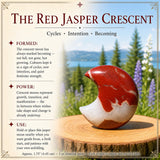 Red Jasper Star + Crescent Moon Set