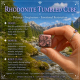 Cubo caído de rodonita