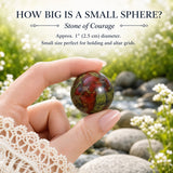 Mini-sphère de jaspe sang de dragon