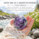 Sphère de fluorite multicolore