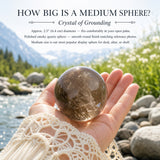 Sphère de quartz fumé