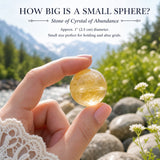 Mini-sphère de citrine