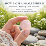 Mini-sphère de quartz rose