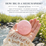 Sphère de quartz rose