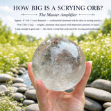 Orbe de divination en cristal de quartz