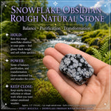 Obsidienne Flocon de Neige Pierre Naturelle Brute