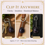 Dream Amethyst Crystal Keychain