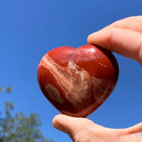 Red Jasper Star + Crescent Moon Set