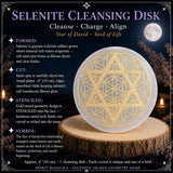 Selenit Davidsstjerne på Seed Life Cleansing Disk