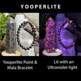 Yooperlite - The Stone the Glows + Combo σετ βραχιολιών Mala 👉 Έκπτωση 70%