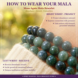 Pulseira Mala Moss Ágata Com Bolsa De Veludo
