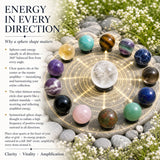 Ensemble de 9 boules de cristal