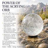 Orbe de divination en cristal de quartz