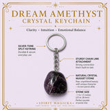 Dream Amethyst Crystal Keychain