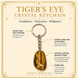 Tiger's Eye Crystal Keychain