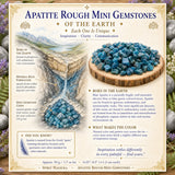 Mini pierres précieuses brutes d'apatite (lot de 50 grammes / 1,7 oz)