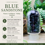Bouteille d'eau en grès bleu Gem Pod 💧