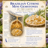 Mini pierres précieuses de citrine brésilienne (lot de 50 grammes / 1,7 oz)