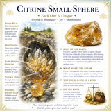 Mini-sphère de citrine