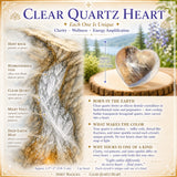 Coeur de quartz clair