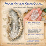 Quartz clair naturel brut