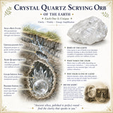 Orbe de divination en cristal de quartz