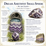 Mini-sphère d'améthyste de rêve