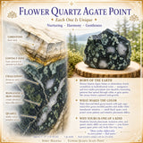 Flower Quartz Agate Point