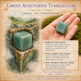 Grøn Aventurin Tumbled Cube