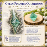 Grøn Fluorit Octahedron