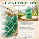 Pointe de fluorine verte