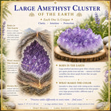 Grand amas d'améthyste