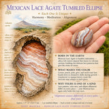 Piedra rodada Ágata encaje mexicana