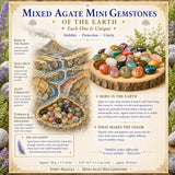 Mixed Agate Mini Gemstones (lot de 50 grammes / 1,7 oz)