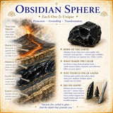 Obsidian Sphere - Medium