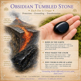 Obsidian tumlet sten
