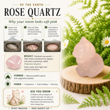 Crystal Animal Spirit Totems: Rose Quartz Cat