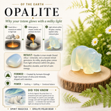 Crystal Animal Spirit Totems: Opalite Polar Bear