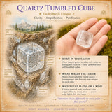 Cubo caído de cuarzo