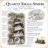 Mini-sphère de quartz