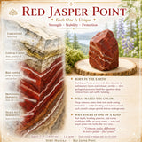 Pointe de Jaspe rouge