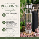 Bouteille d'eau Rhodonite Gem Pod 💧