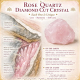 Rose Quartz Diamond Cut Crystal