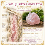 Générateur de quartz rose (court et épais)