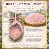 Mini pierres précieuses de quartz rose (lot de 50 grammes / 1,7 oz)